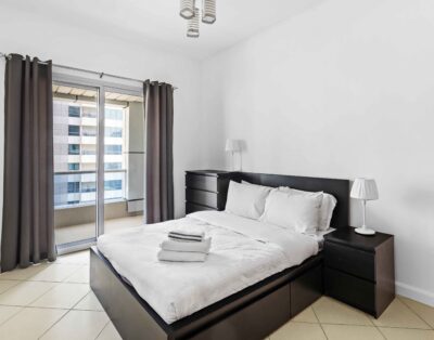 Modern 1BR in Dubai Marina | 2-4 mins walk to Metro